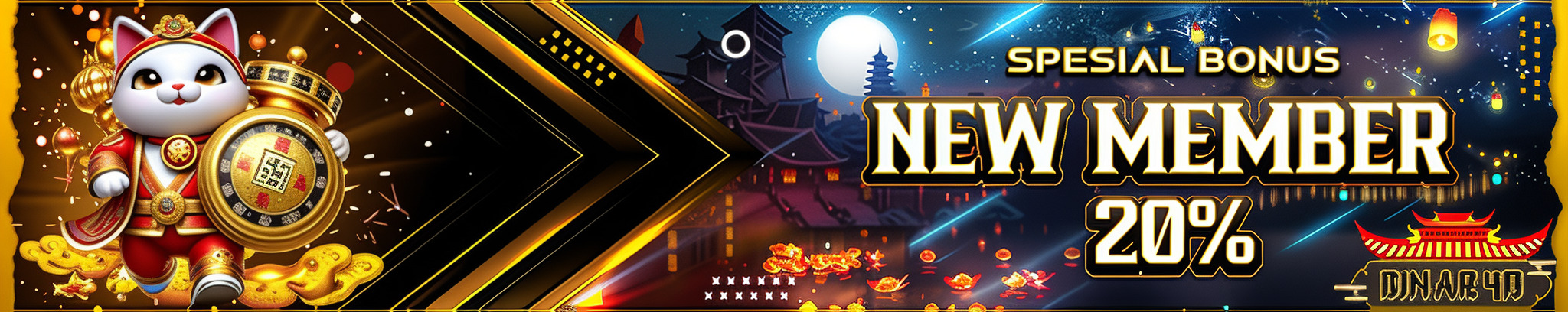 Bonus New Member 20% di BINAR4D