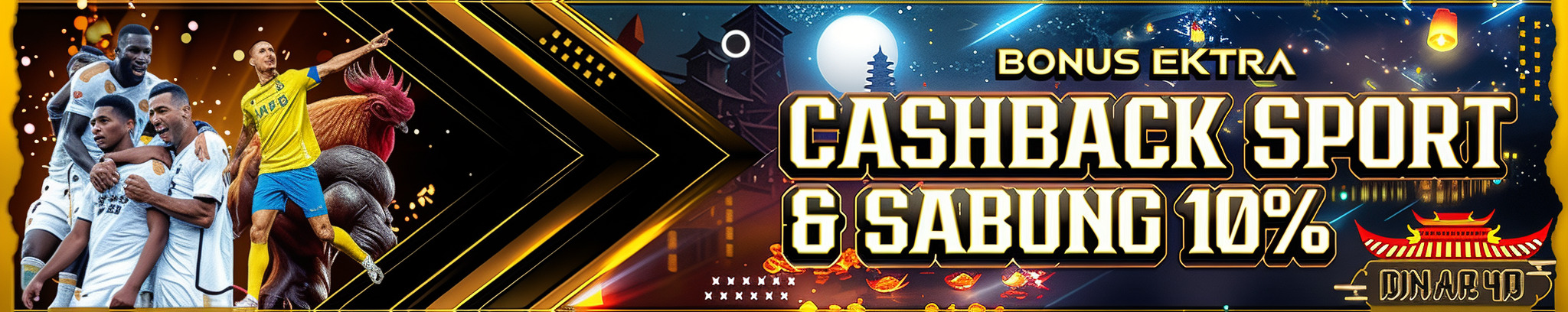 Bonus cashback sportsbook dan sabung ayam up hingga 10%